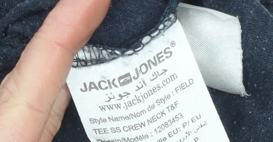 Mens UK Size S JACK & JONES Blue  T-Shirt