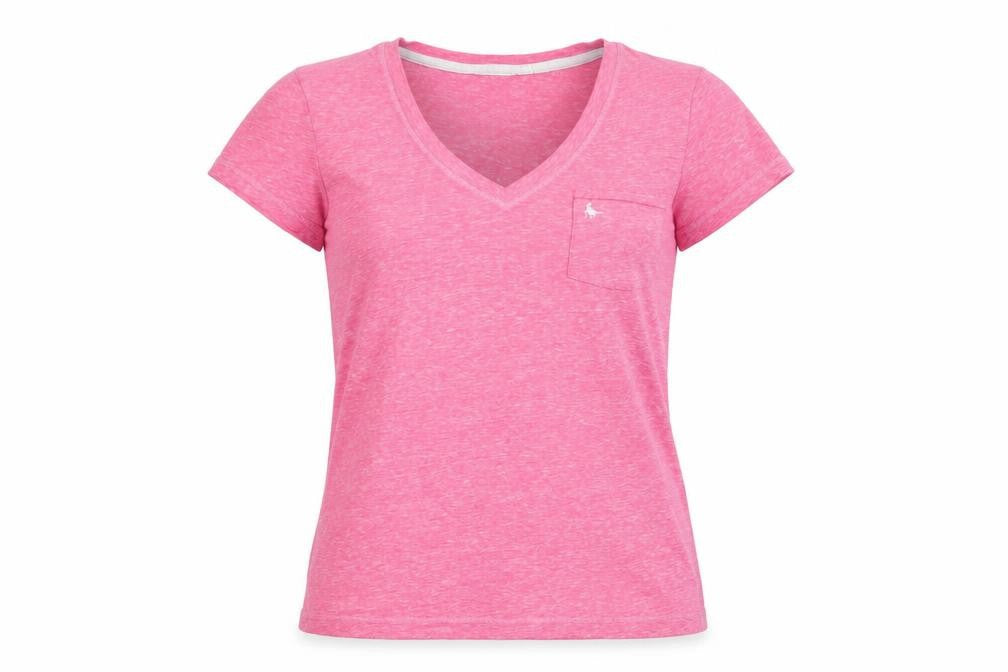 Womens UK Size 6 Jack Wills Pink Basic T-Shirt