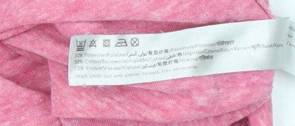 Jack Wills Women Pink V-Neck Short Sleeve T-Shirt UK 6