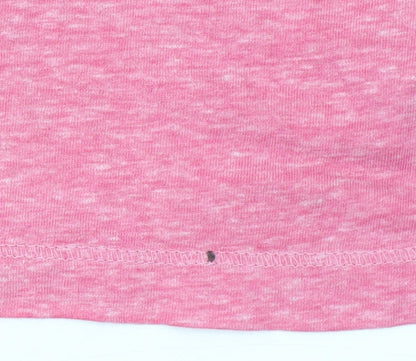 Jack Wills Women Pink V-Neck Short Sleeve T-Shirt UK 6