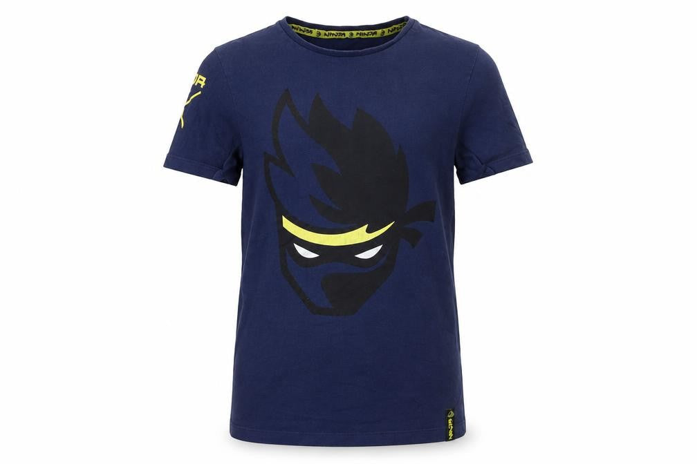 Boys UK Size 11-12 Years Ninja Blue Basic T-Shirt