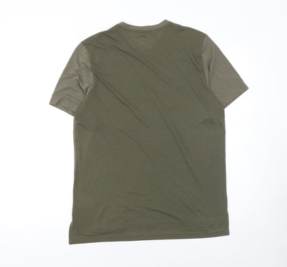 Mens UK Size M Reebok Green Gym & Training Running & Jogging CrossFit T-Shirt