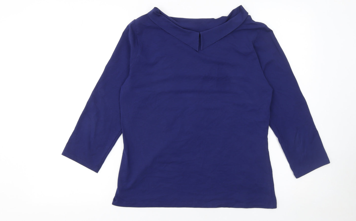 Womens UK Size M Hobbs Blue Basic Blouse