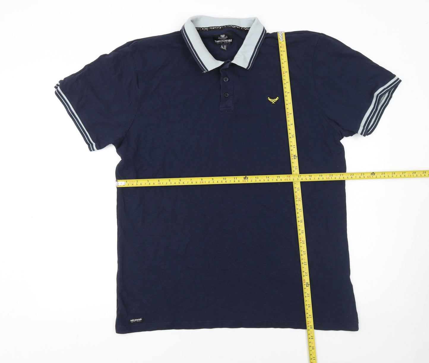 Mens UK Size 2XL Threadbare 100% Cotton Polo Shirt