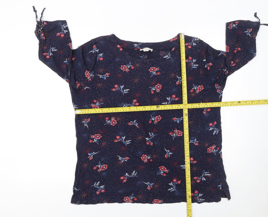 Womens UK Size 18 Monsoon Blue Tunic Blouse