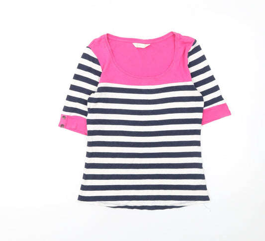Womens UK Size 12 BHS Multicoloured Basic T-Shirt