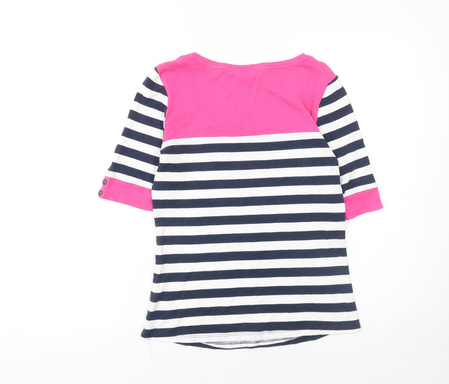 Womens UK Size 12 BHS Multicoloured Basic T-Shirt