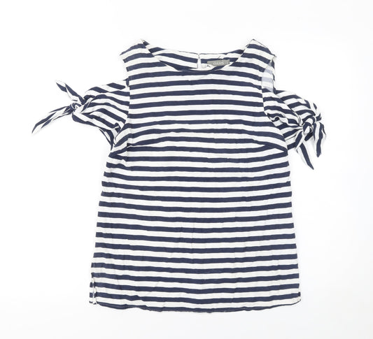 Womens UK Size 12 Oasis Blue Tunic Blouse