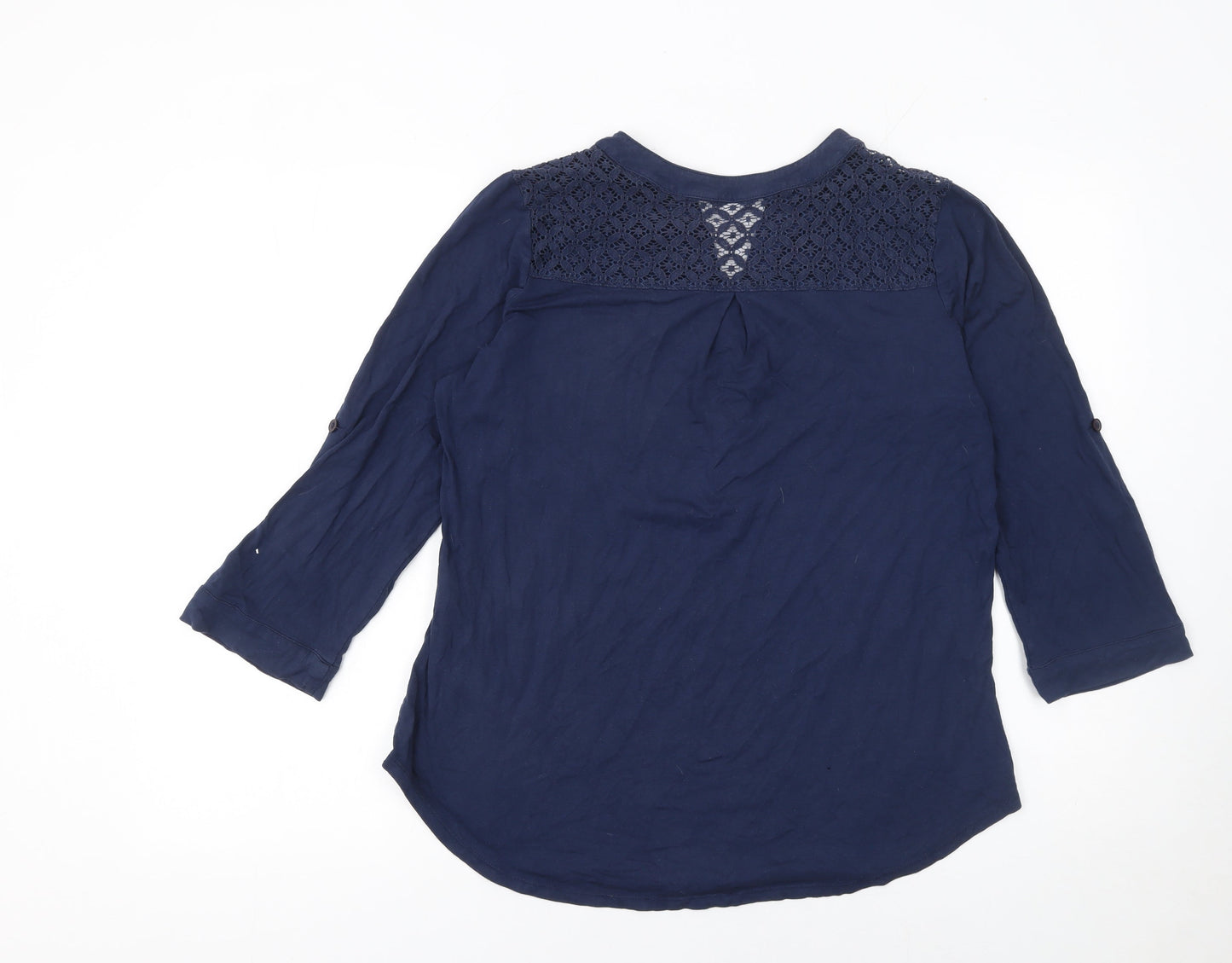 Womens UK Size 10 Roman Blue Tunic Blouse