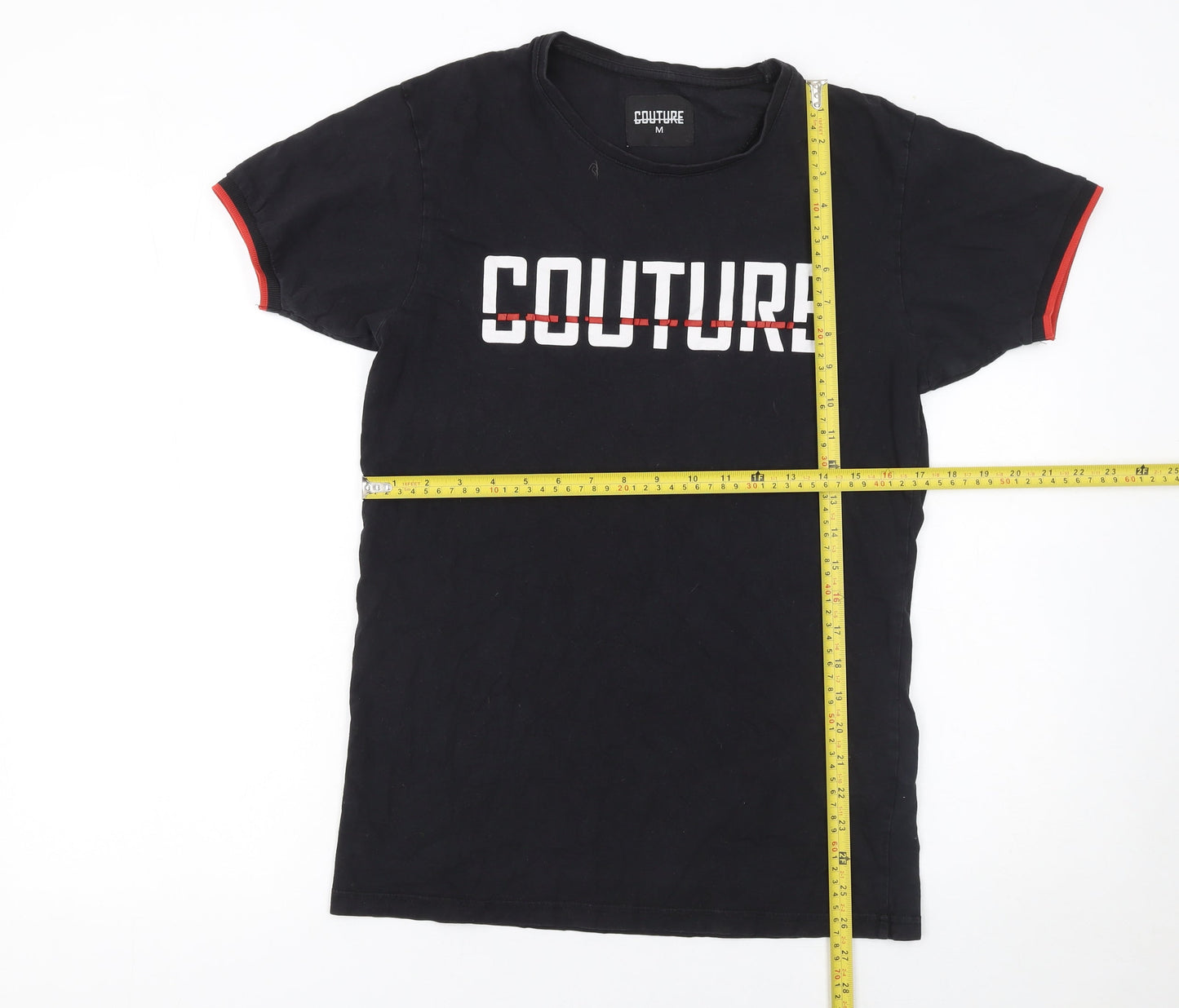Mens UK Size M Couture Black  T-Shirt