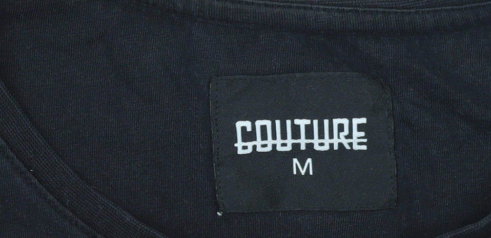 Mens UK Size M Couture Black  T-Shirt