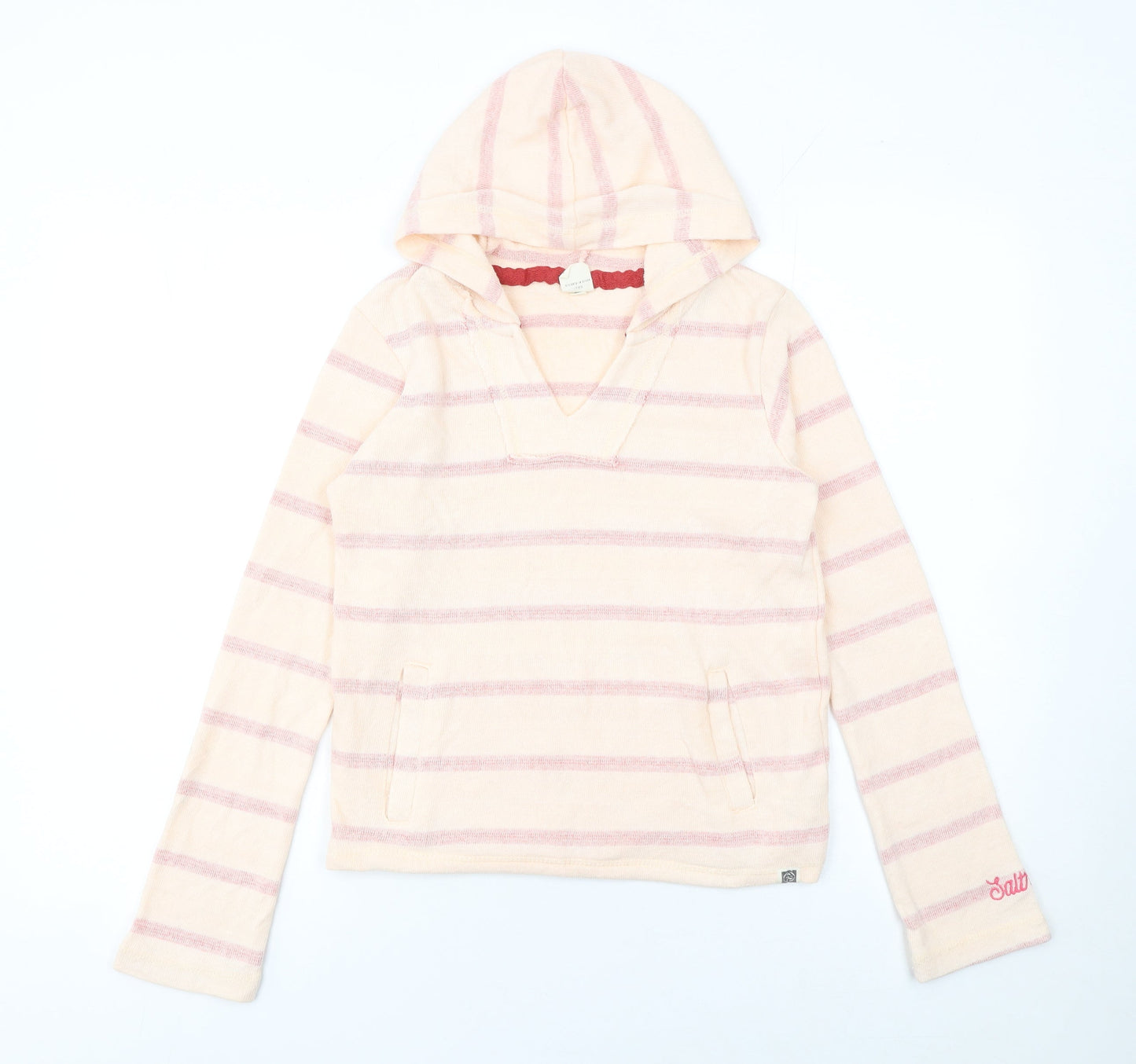 Girls UK Size 11-12 Years Saltrock Beige Pullover Hoodie