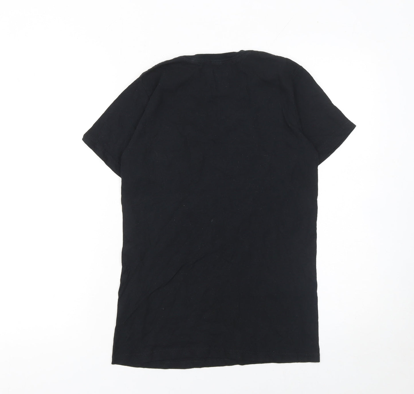 Womens UK Size XS Reason Black Basic T-Shirt