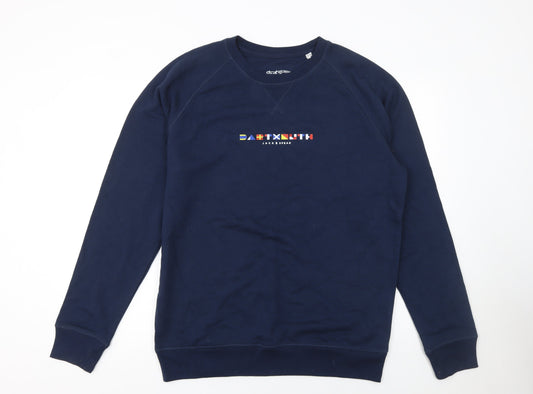 Mens UK Size XL Jack Speak Blue Pullover Sweatshirt