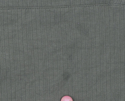 Old Navy Women's Green Long Sleeve Square Neck Jersey Top XL