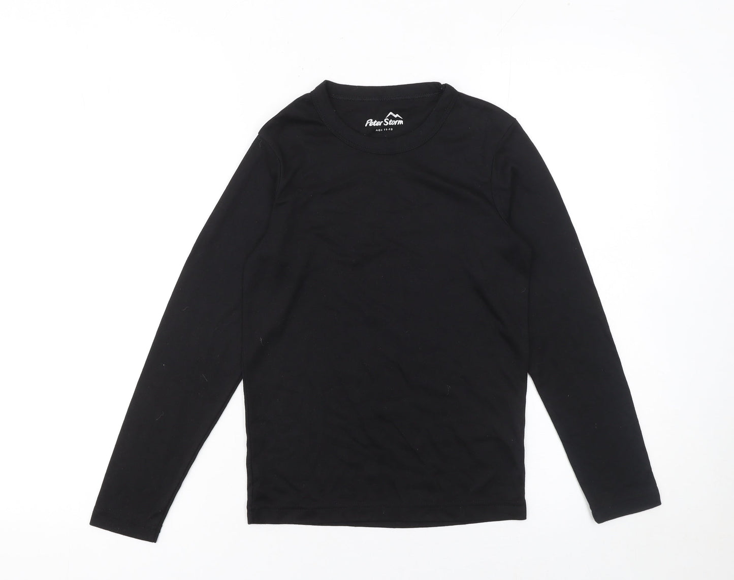 Boys UK Size 11-12 Years Peter Storm Black Basic T-Shirt