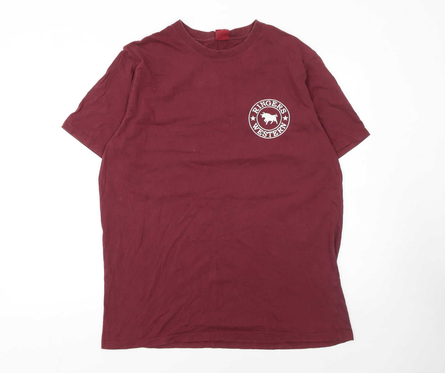 Ringers Western Men's Red 2XL Graphic Print Cotton T-Shirt