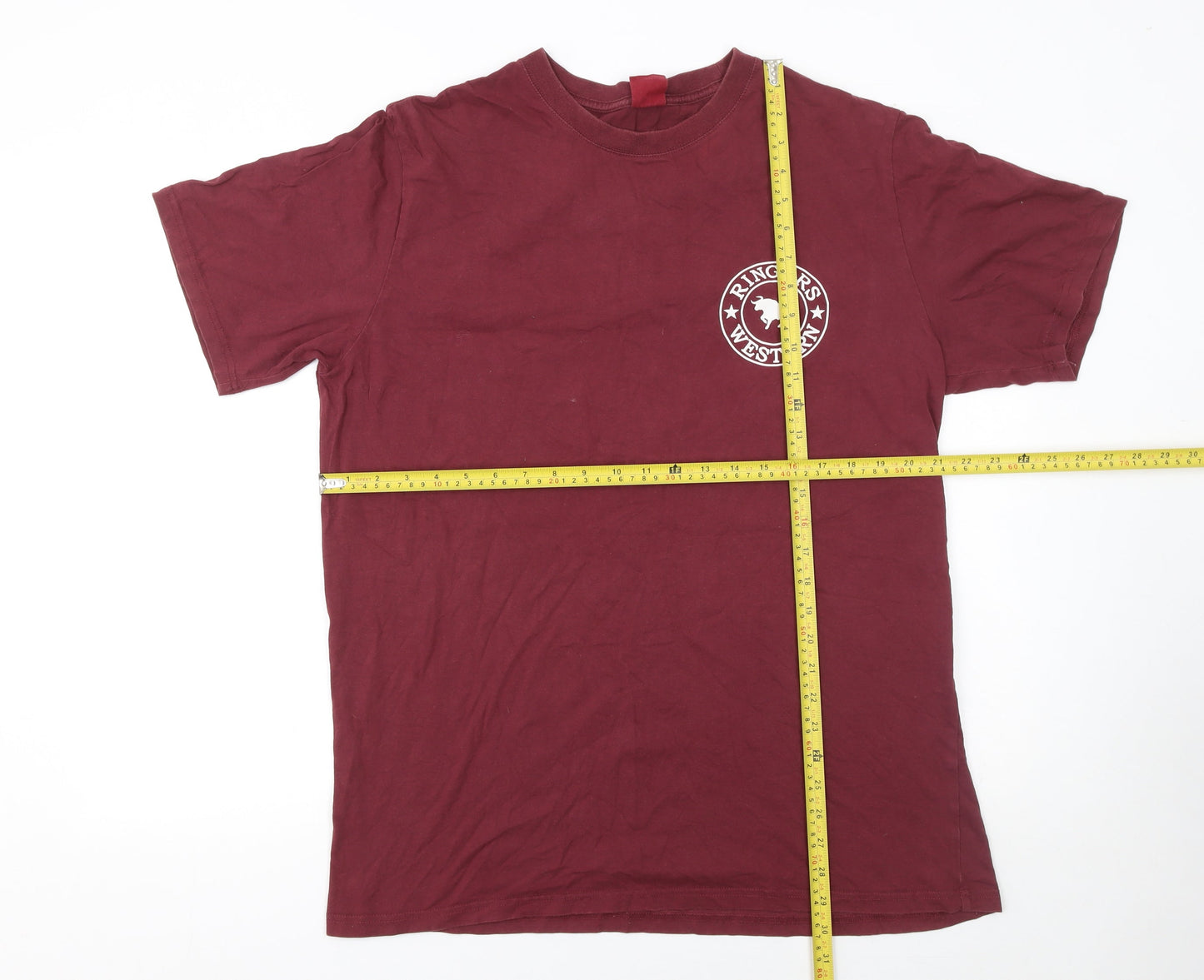 Ringers Western Men's Red 2XL Graphic Print Cotton T-Shirt