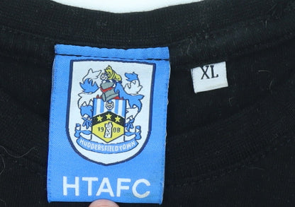 Mens UK Size XL Huddersfield Town Black  T-Shirt