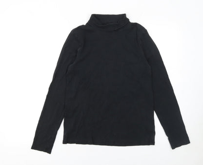 Womens UK Size M Uniqlo Black Basic T-Shirt