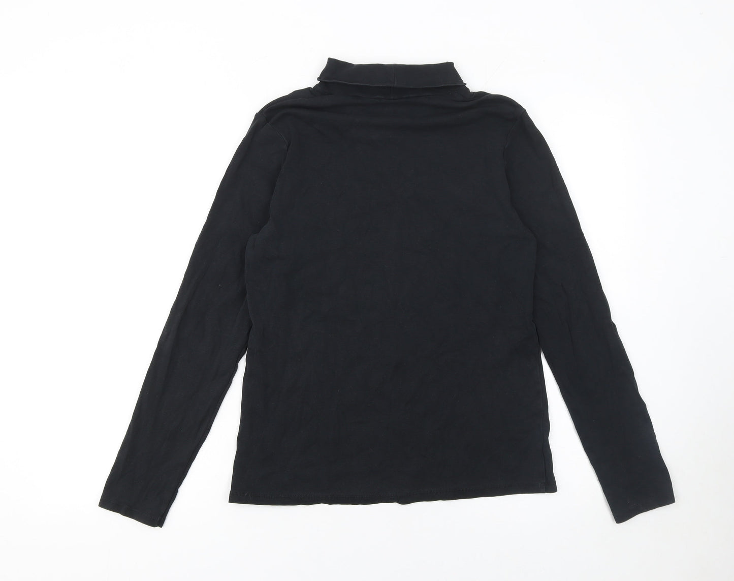 Womens UK Size M Uniqlo Black Basic T-Shirt