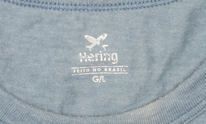 Mens UK Size L Hering Blue  T-Shirt