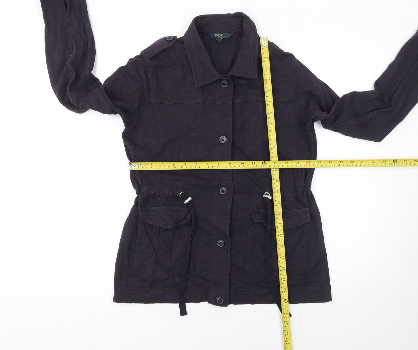 Womens UK Size 10 NEXT Black Military Jacket