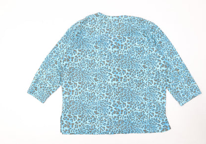 Womens UK Size XL South Lodge Blue Basic T-Shirt