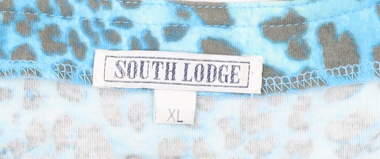 Womens UK Size XL South Lodge Blue Basic T-Shirt