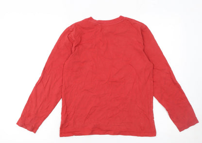 Boys UK Size 11 Years NEXT Red Basic T-Shirt