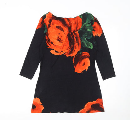 Womens UK Size 10 Phase Eight Black Tunic Blouse