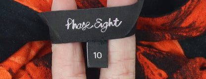 Womens UK Size 10 Phase Eight Black Tunic Blouse