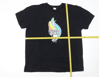 Mens UK Size XL Gildan Black  T-Shirt