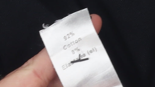 Domyos Girls Black Cotton Stretch Yoga Jogger Trousers 12 Years