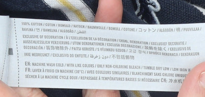 Abercrombie & Fitch Men's Blue Striped Muscle Fit Polo Shirt Size M