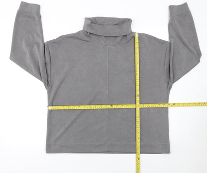 Tu Women’s Grey Long Sleeve Cowl Neck Pullover Sweatshirt Size L