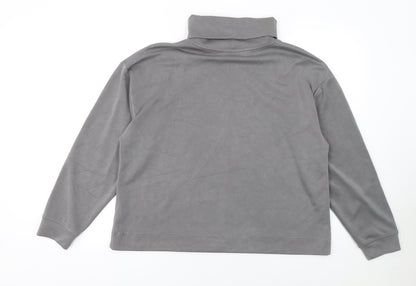 Tu Women’s Grey Long Sleeve Cowl Neck Pullover Sweatshirt Size L