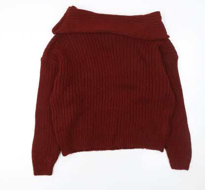 Womens UK Size S ASOS Red Pullover Jumper