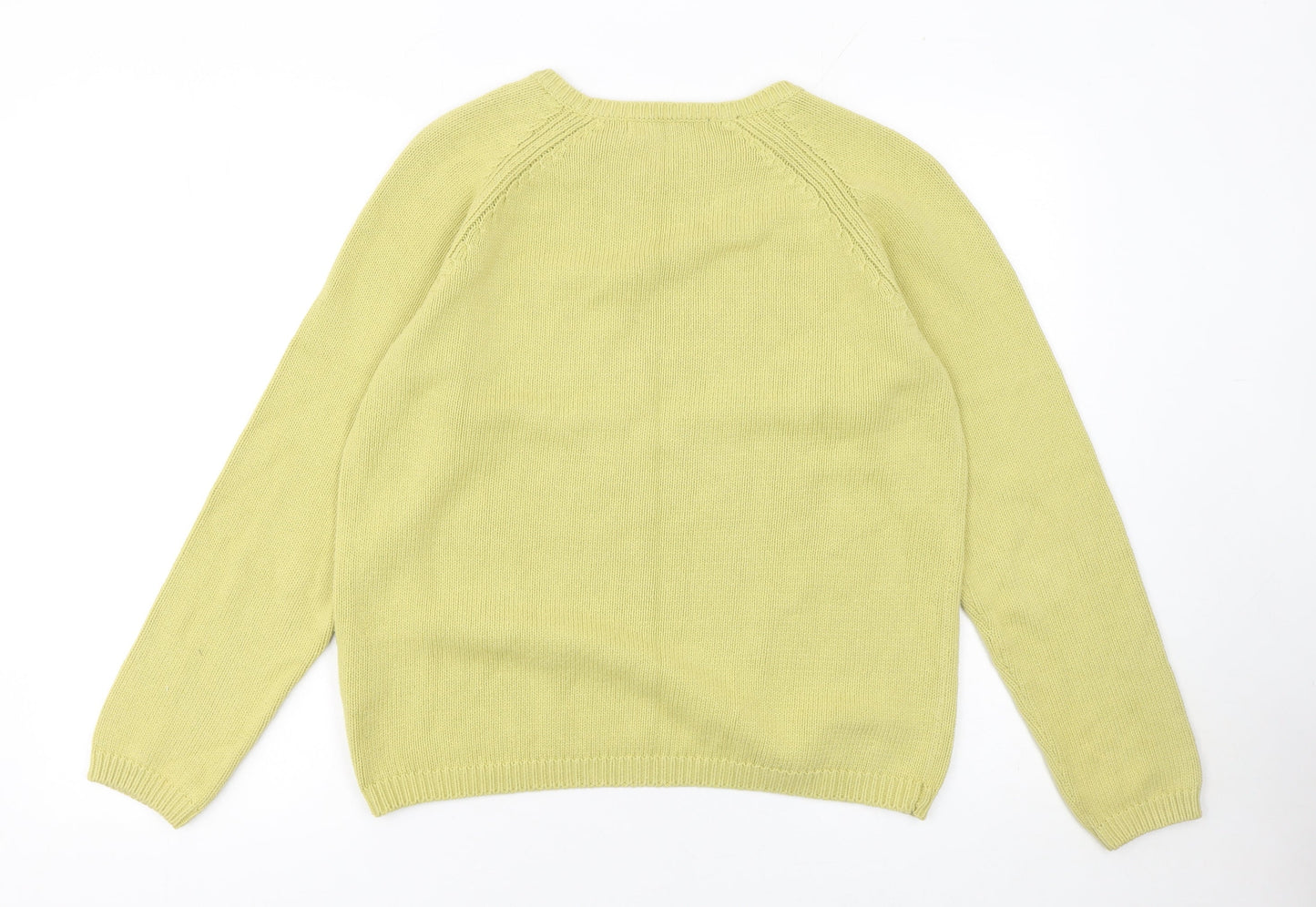 Womens UK Size 14 Isle Green Pullover Jumper