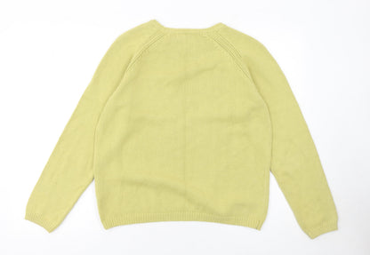 Womens UK Size 14 Isle Green Pullover Jumper