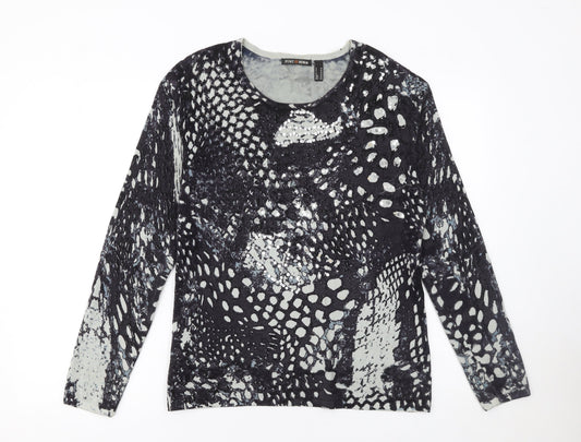 Womens UK Size M Punt Roma Black Pullover Jumper