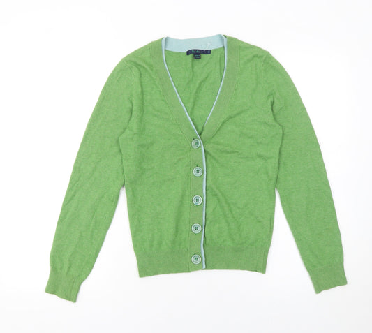 Boden Women Green V-Neck Button Cardigan Jumper M