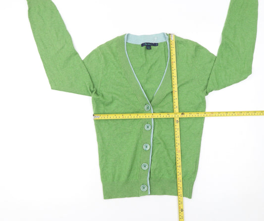 Boden Women Green V-Neck Button Cardigan Jumper M