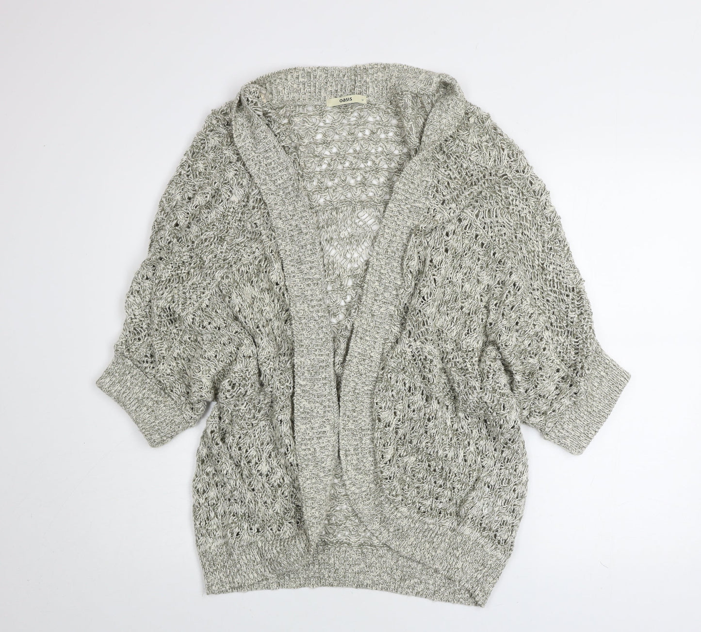 Womens UK Size M Oasis Grey Cardigan Jumper