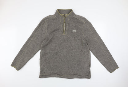 Weird Fish Men's Grey XL Fleece 1/4 Zip Pullover Sweatshirt