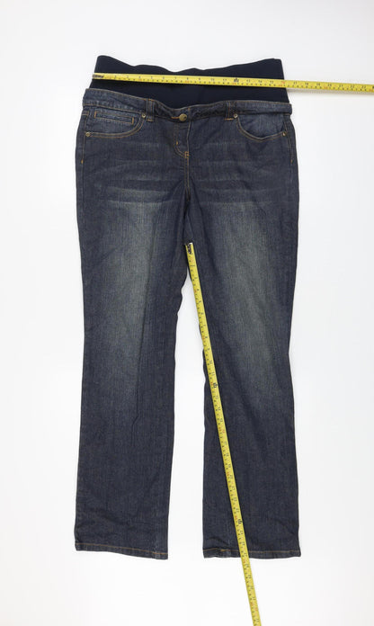 South Women’s Blue Maternity Straight Jeans Size 12L