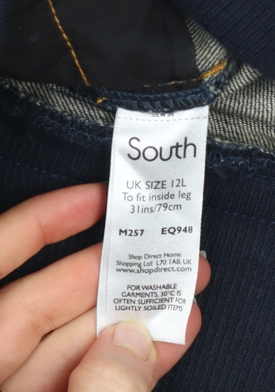 South Women’s Blue Maternity Straight Jeans Size 12L