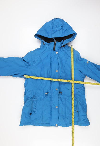Womens UK Size L Marks and Spencer Blue Parka Coat