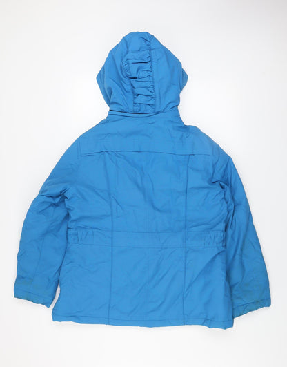 Womens UK Size L Marks and Spencer Blue Parka Coat