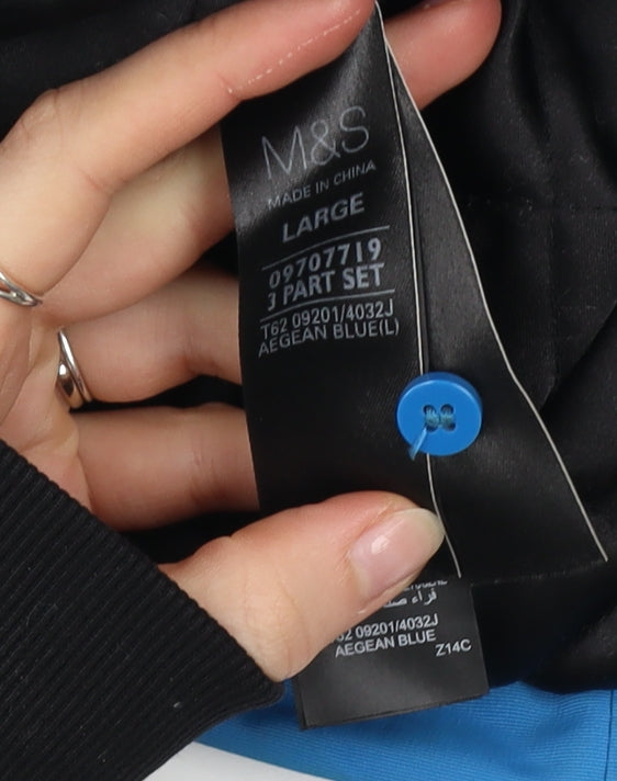 Womens UK Size L Marks and Spencer Blue Parka Coat